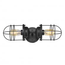  9808-2W BLK - Seaport 2-Light Wall Sconce in Matte Black